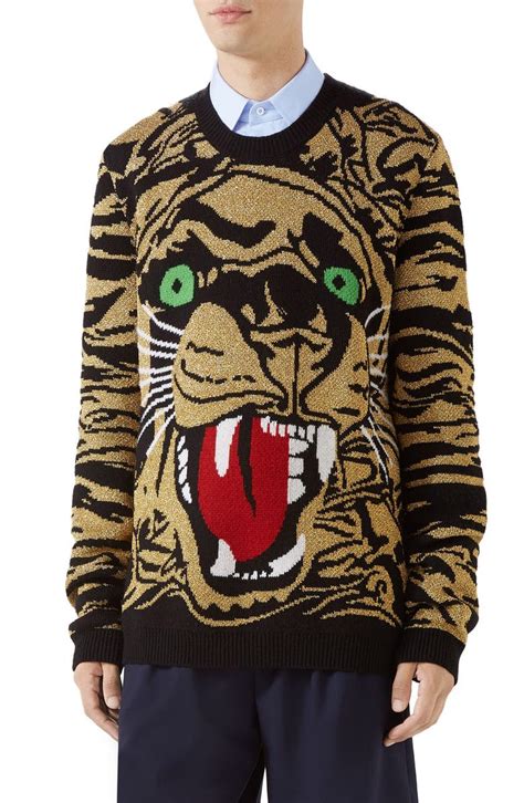 gucci tiger sweater replica|gucci sweater on blackish.